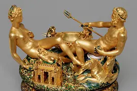 Saliera, salero de Benvenuto Cellini