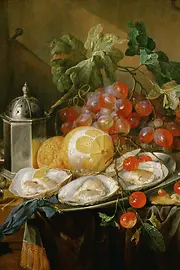 Naturaleza muerta con desayuno, pintura de Cornelis de Heem