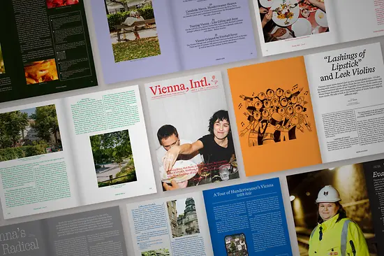 Vienna, Intl. | 2026: Collage der Storys aus dem Magazin