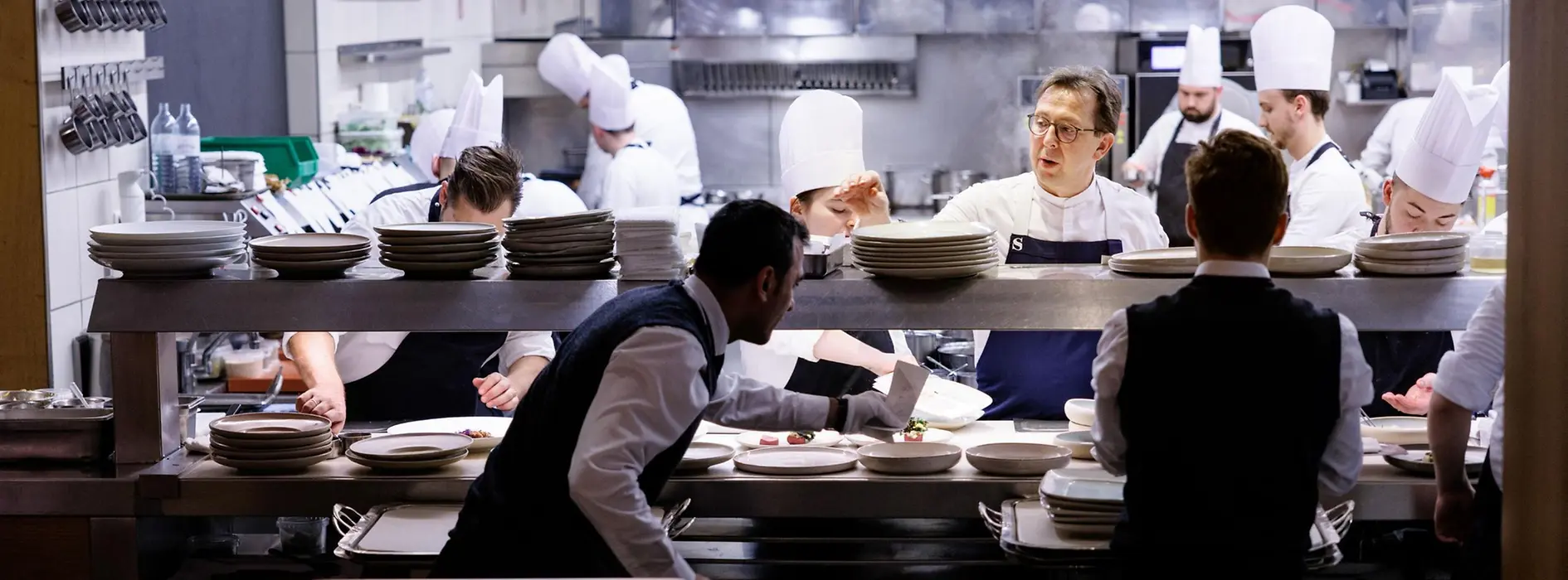 Chefs at work at the Steirereck restaurant