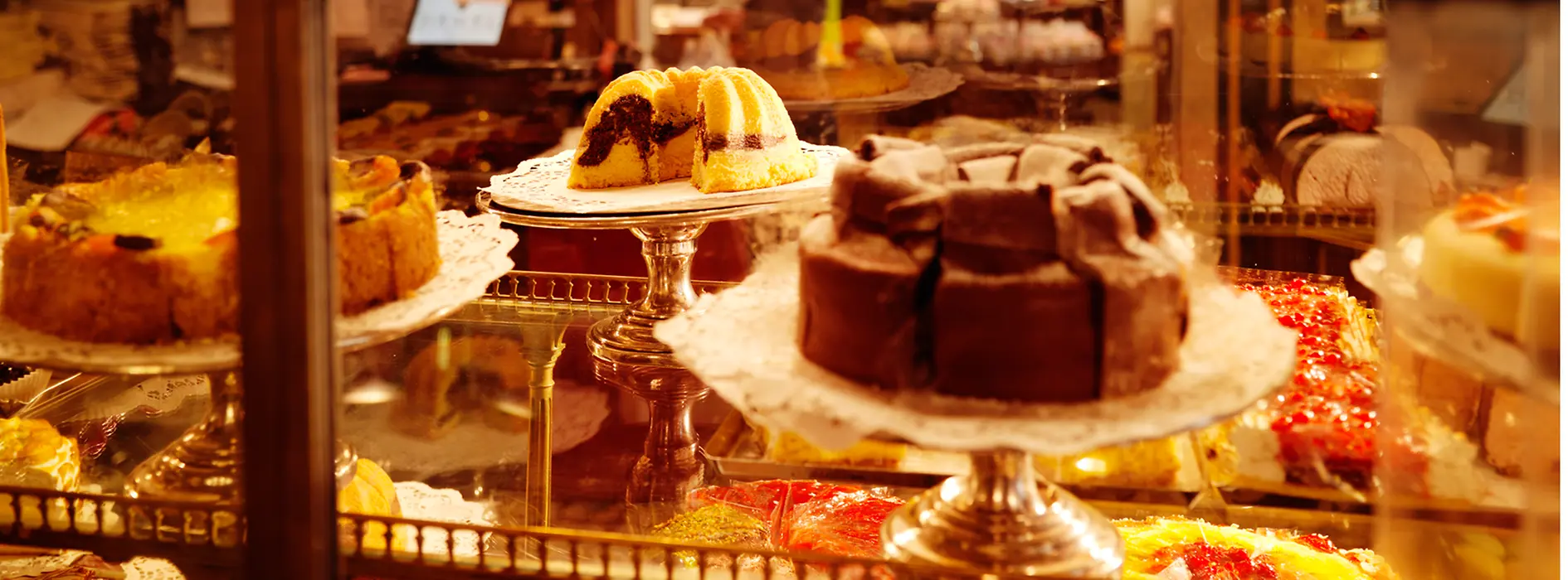 Pasteles variados en el Café Demel 