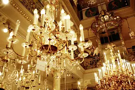 Lampadario di cristallo da Lobmeyr