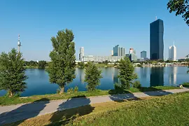View of Danube Island