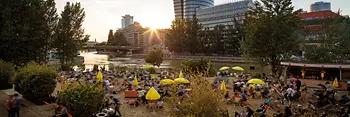 ドナウ運河の夕暮れ、シュトラントバー・ヘルマン 