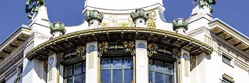 Majolikahaus, facade detail