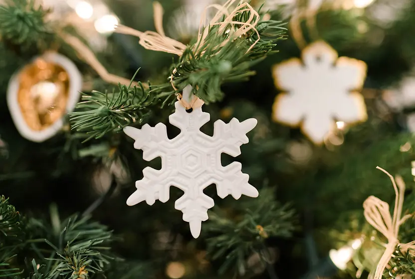 Decoración de árbol de Navidad de porcelana