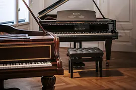 Two grand pianos opened up in the Bösendorfer Salon.