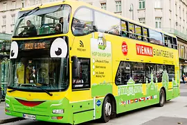 Double-decker sightseeing bus