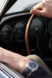 Man with exclusive wristwatch