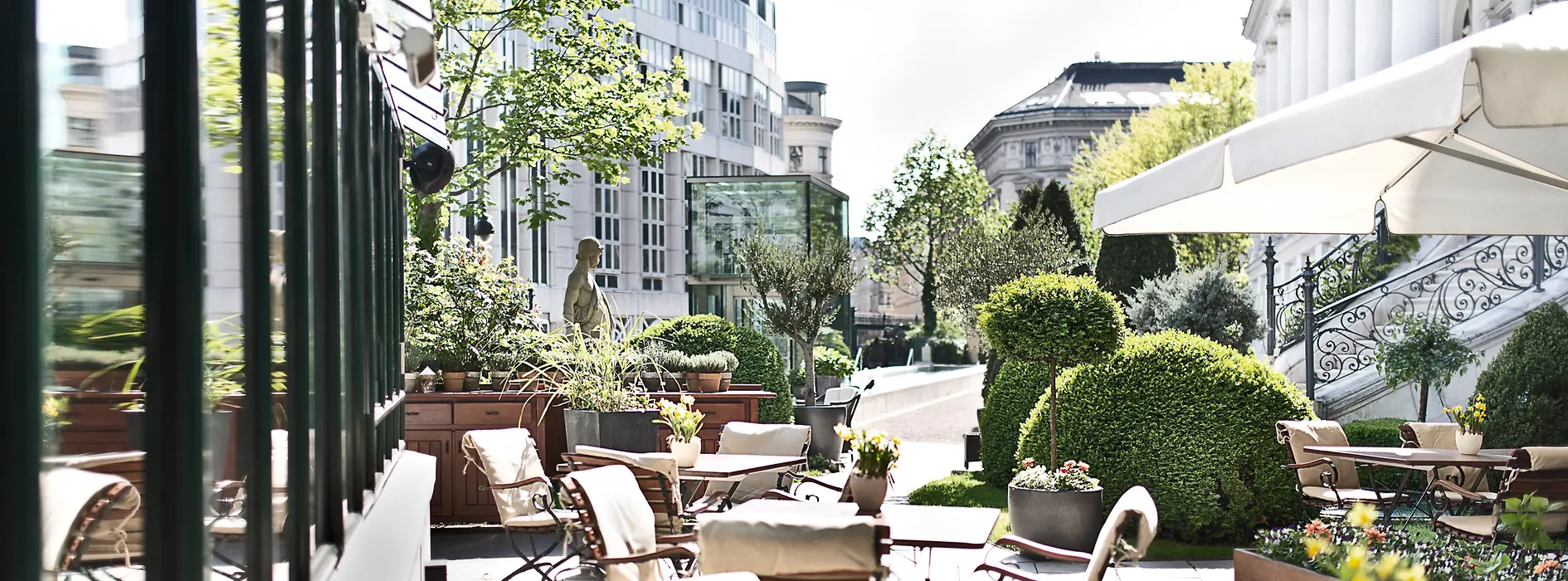 Dining garden at Palais Coburg