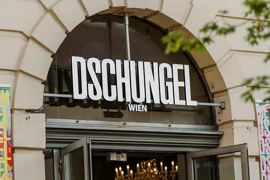 External view of the theater "Dschungel" 