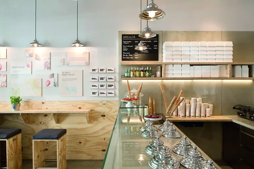 Ice cream parlor in Vienna