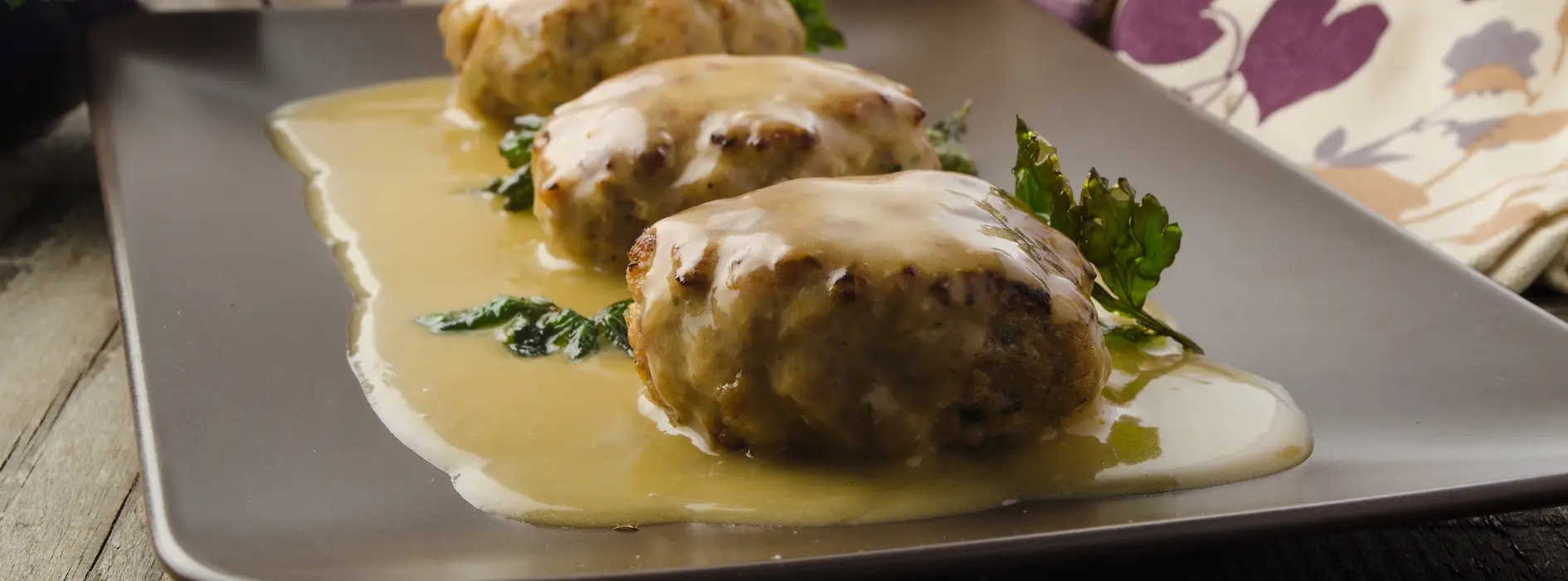 Minced veal butter Schnitzel