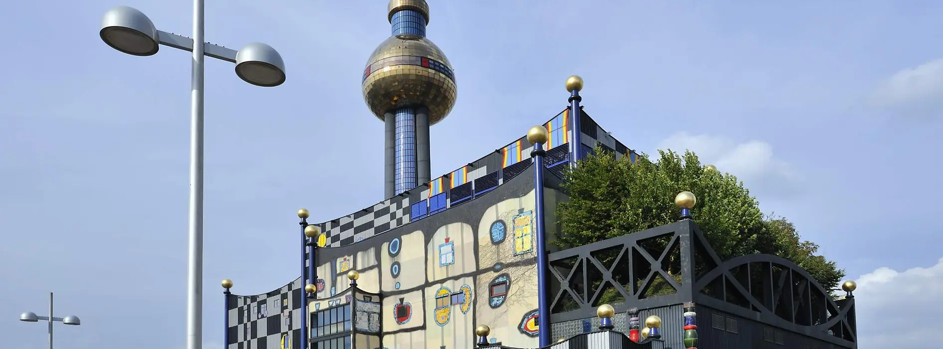 View of the district heating power station in Spittelau