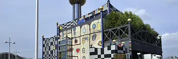 View of the district heating power station in Spittelau
