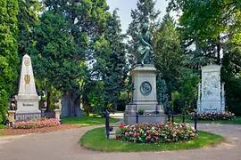 Mozart díszsírhelye a Központi temetőben