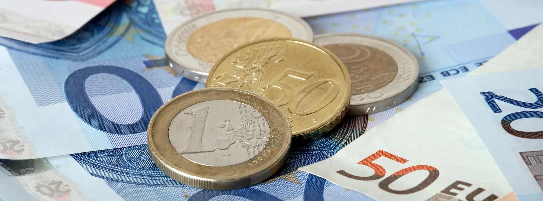 Monede euro şi bancnote