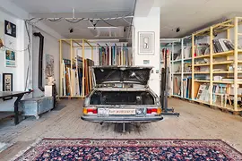 Gallery rooms of Kunst ab Hinterhof (which means art from the backyard)