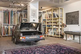 Gallery rooms of Kunst ab Hinterhof (which means art from the backyard)