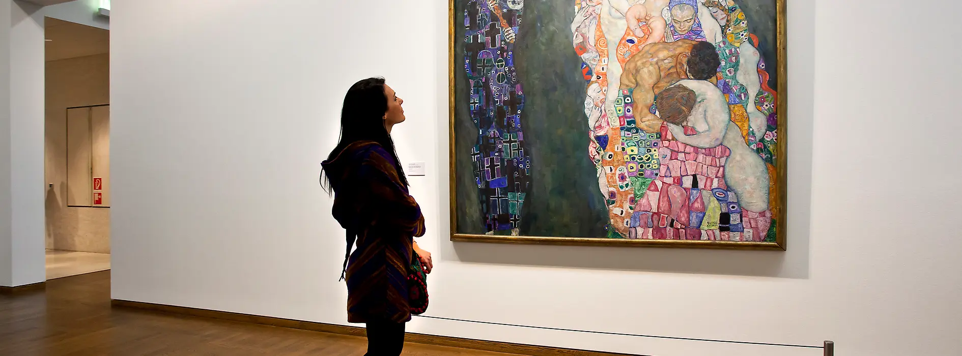 Klimt-Bild "Tod und Leben" im Leopold Museum