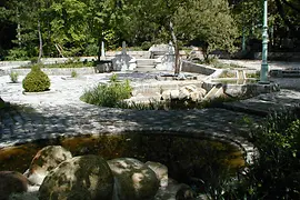 Fountain garden at Kurpark Oberlaa, Vienna 