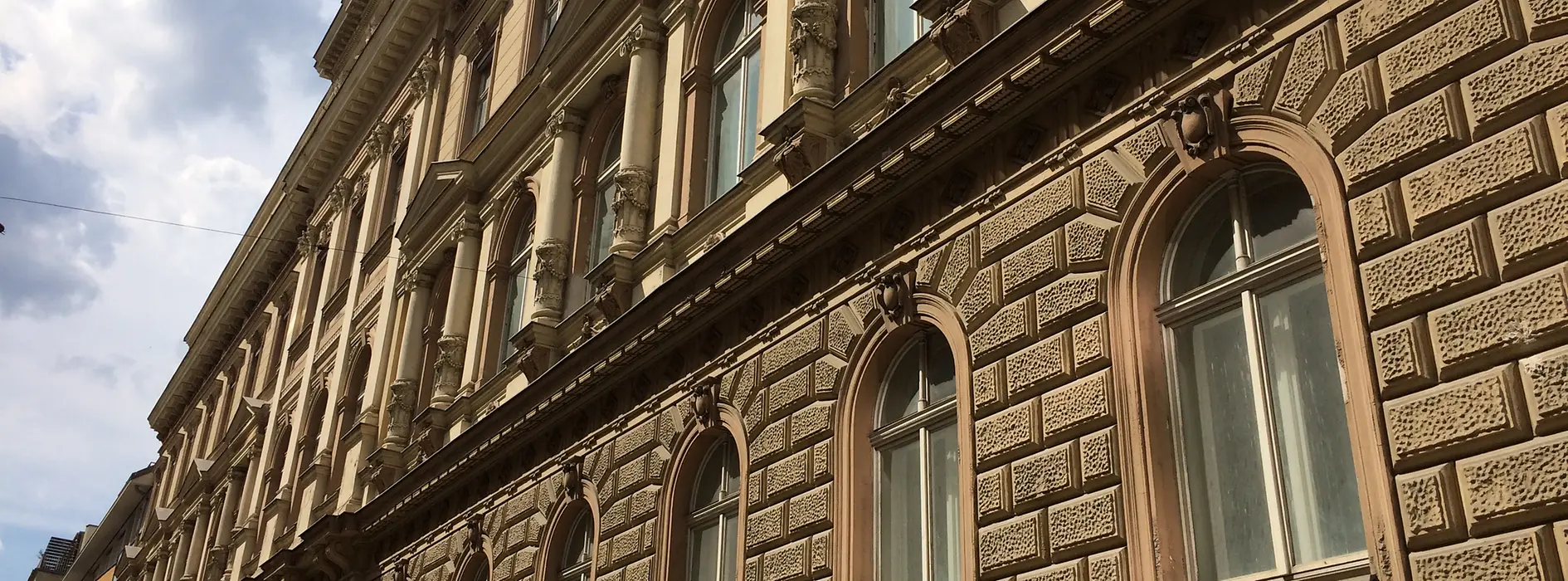 Vista exterior de una casa 