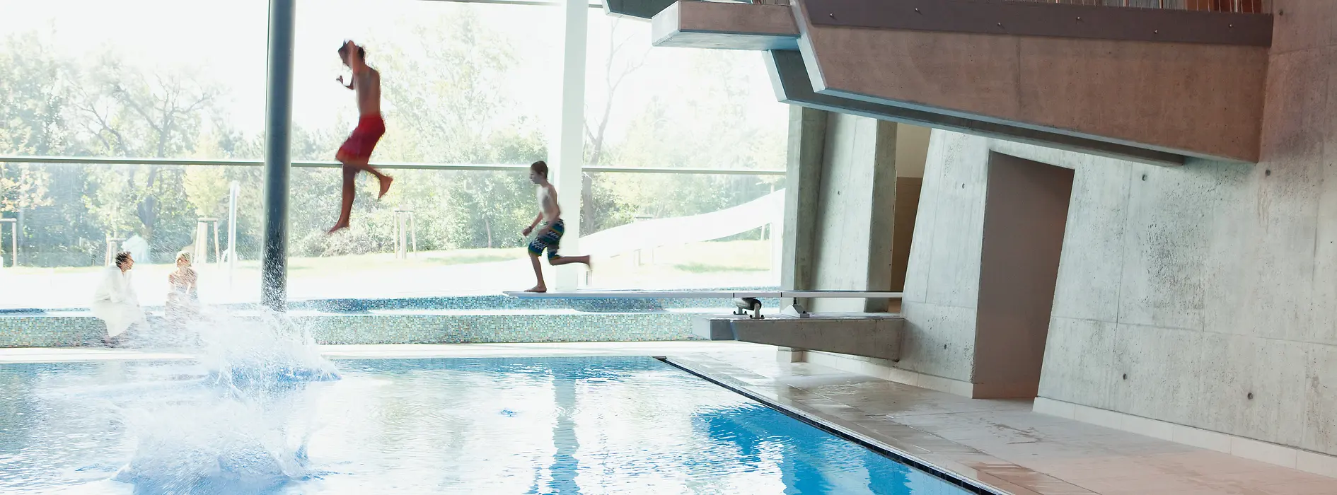 Diving platforms at the Vienna Spa