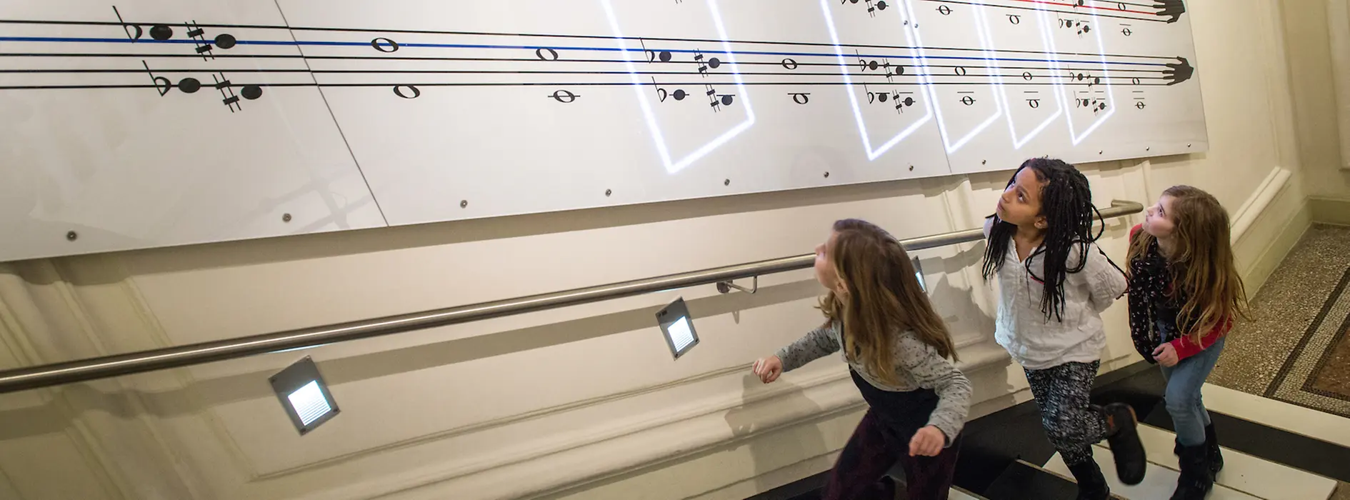  The piano in the staircase in the house of music