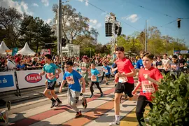 Course pour enfants lors du Vienna City Marathon