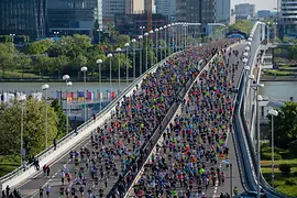 Départ du VCM sur le Reichsbrücke