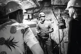 Sewer worker in Vienna's sewer system