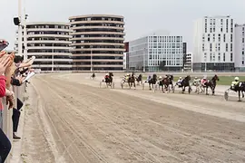 Trotting racing on the Krieau trotting track