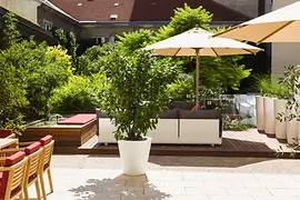 Vnitřní dvůr hotelu Wilhelmshof 