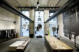 Wolfensson Vienna, salesroom, tables