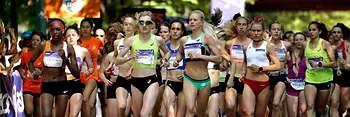 Frauenlauf, Läuferinnen beim Start