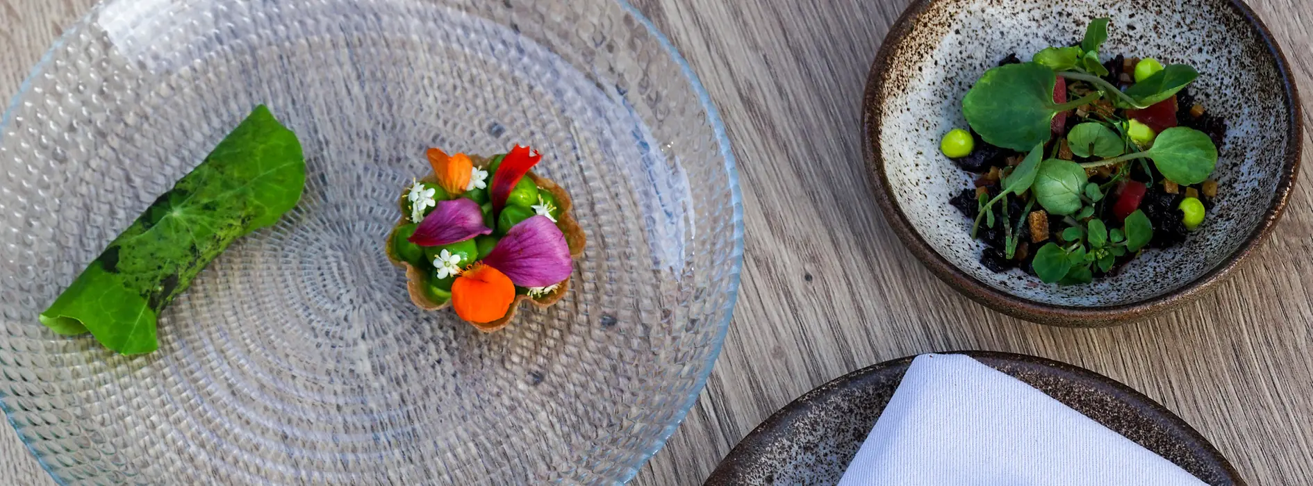 Plato de contenido vegetariano