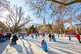 Wiener Eistraum: Eisläufer vor dem Rathaus