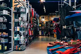 Fetish store with clothes
