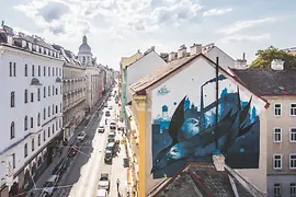 Calle Libre: Crazy Mister Sketch - Burggasse (7. Bezirk)