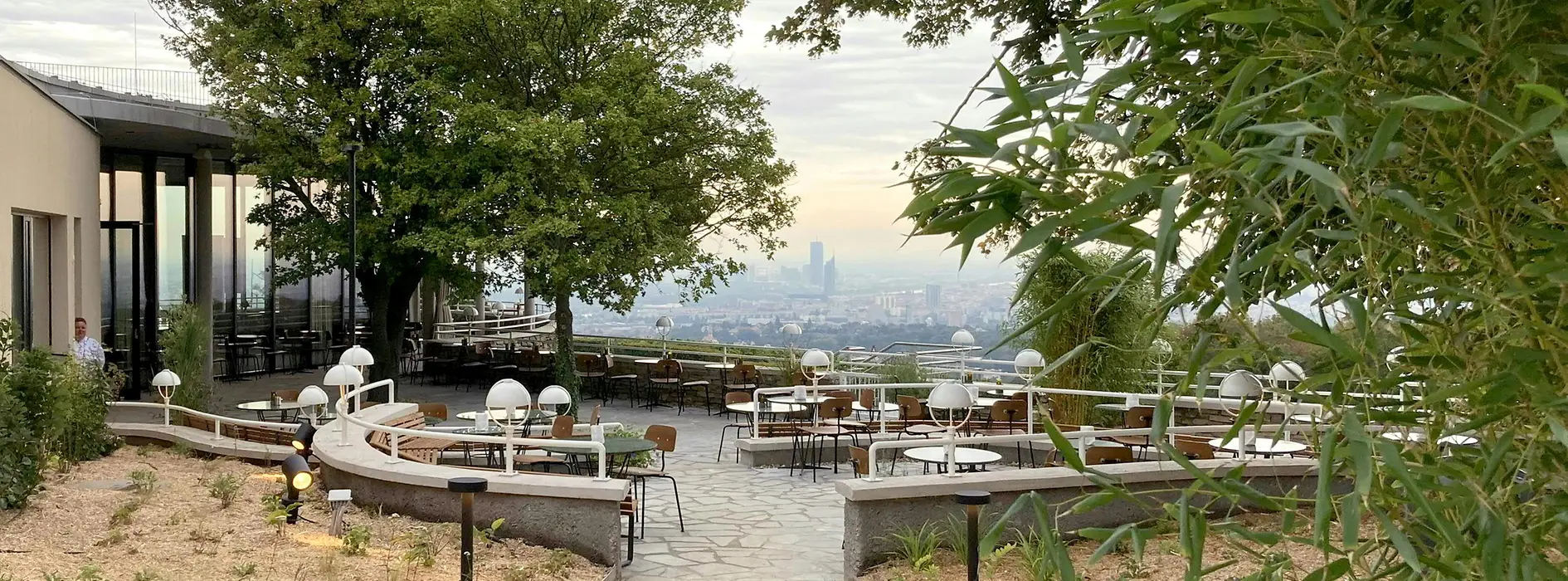 Terraza con vistas a Viena