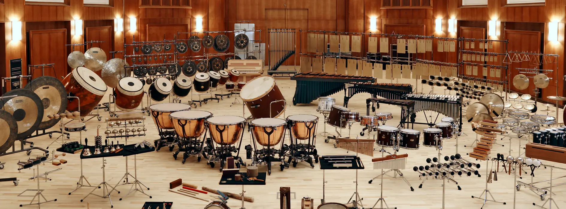 Synchron Stage Vienna, sound studio with percussion instruments