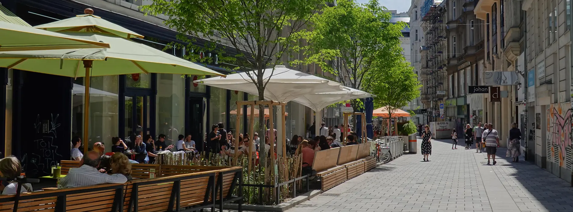 Terrasses sur la Zollergasse