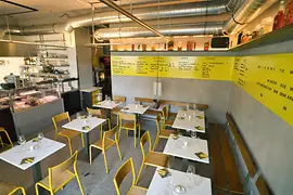 Interior view of a restaurant