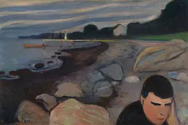 Gemälde von Edvard Munch, Melancholie, 1892