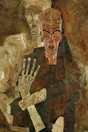 Gemälde von Egon Schiele, Selbstseher II (Tod und Mann)